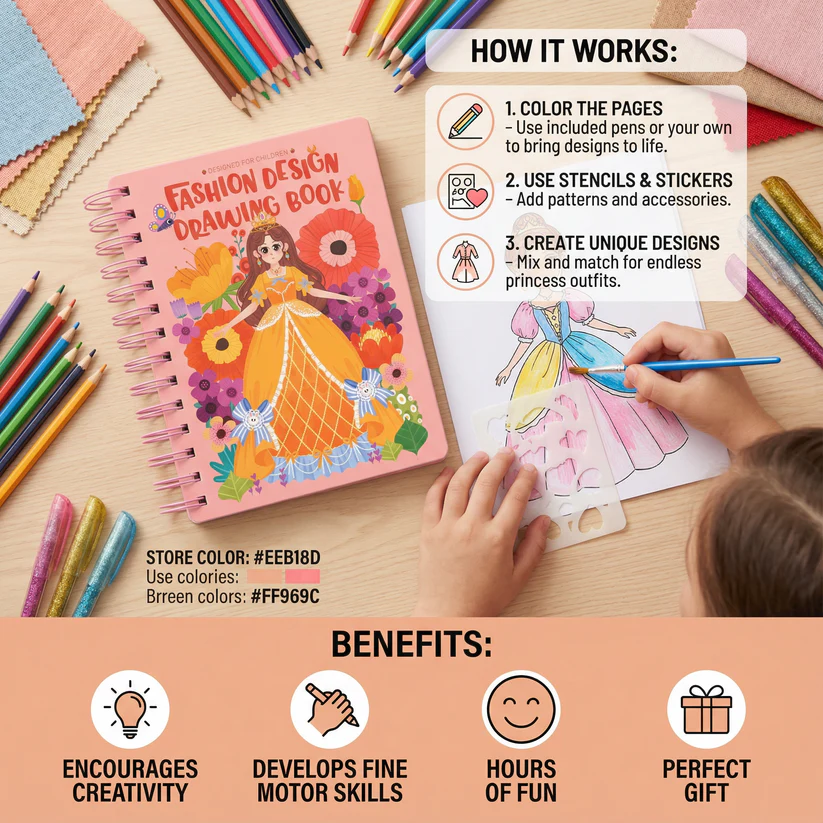 Princess Coloring and Craft Book