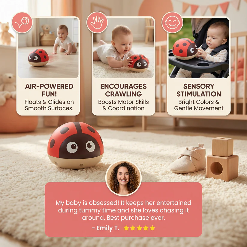 Ladybug Floating Ball — Early Childhood Educational Toy