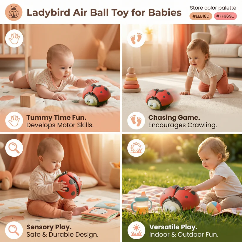 Ladybug Floating Ball — Early Childhood Educational Toy