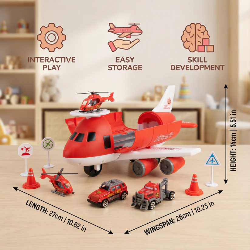 Airplane & Vehicle Play Set