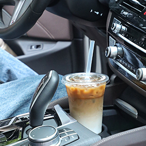[100 sets - 20 oz (about 597.0 ml) clear plastic cups with lids and straws, disposable cups, suitable for iced coffee, smoothies, milkshakes, cold drinks