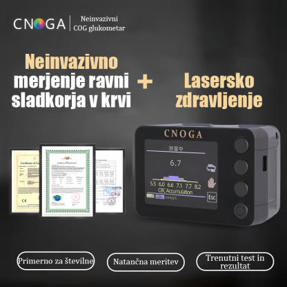 Neinvazivni multifunkcijski glukometer (več funkcij zaznavanja + lasersko zdravljenje)