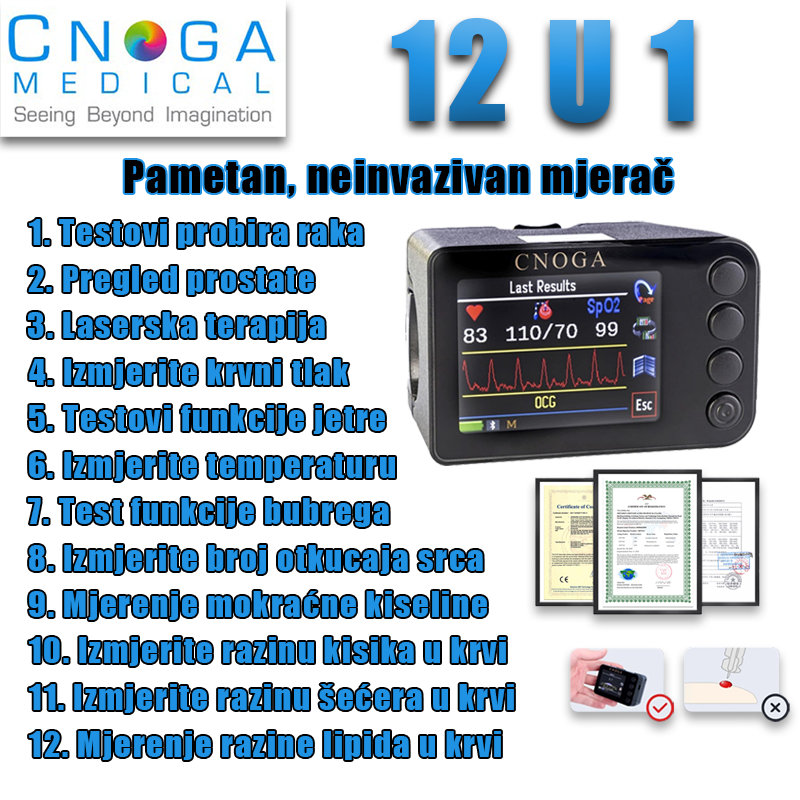 Neinvazivni višenamjenski glukometar (višestruke funkcije detekcije, lasersko liječenje)