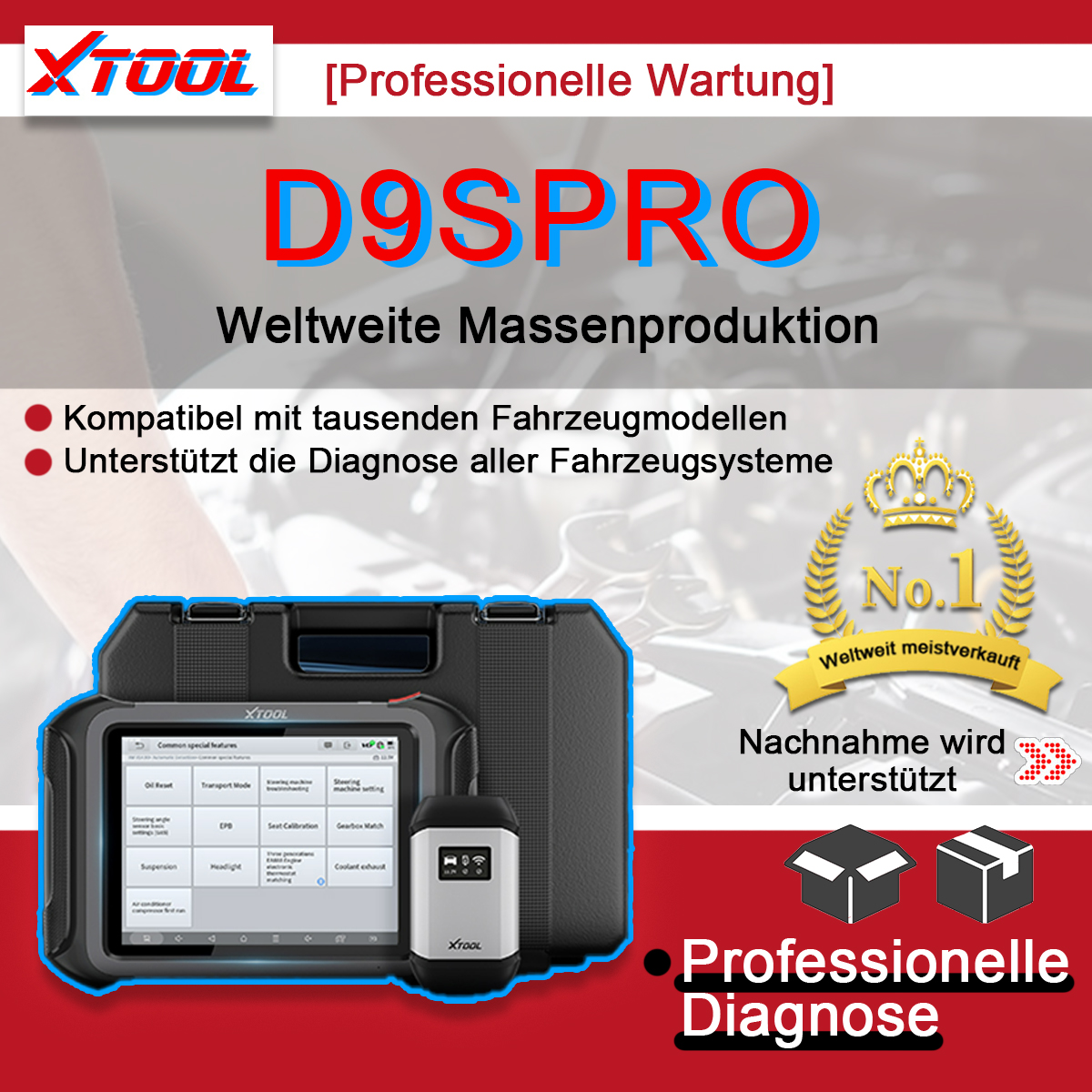 XTOOL D9S Pro Autodiagnosetool