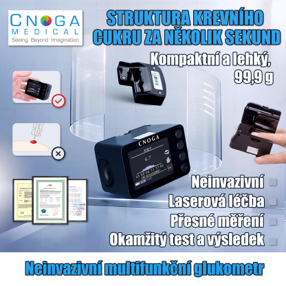 Neinvazivní multifunkční přístroj (více detekčních funkcí + laserové ošetření)