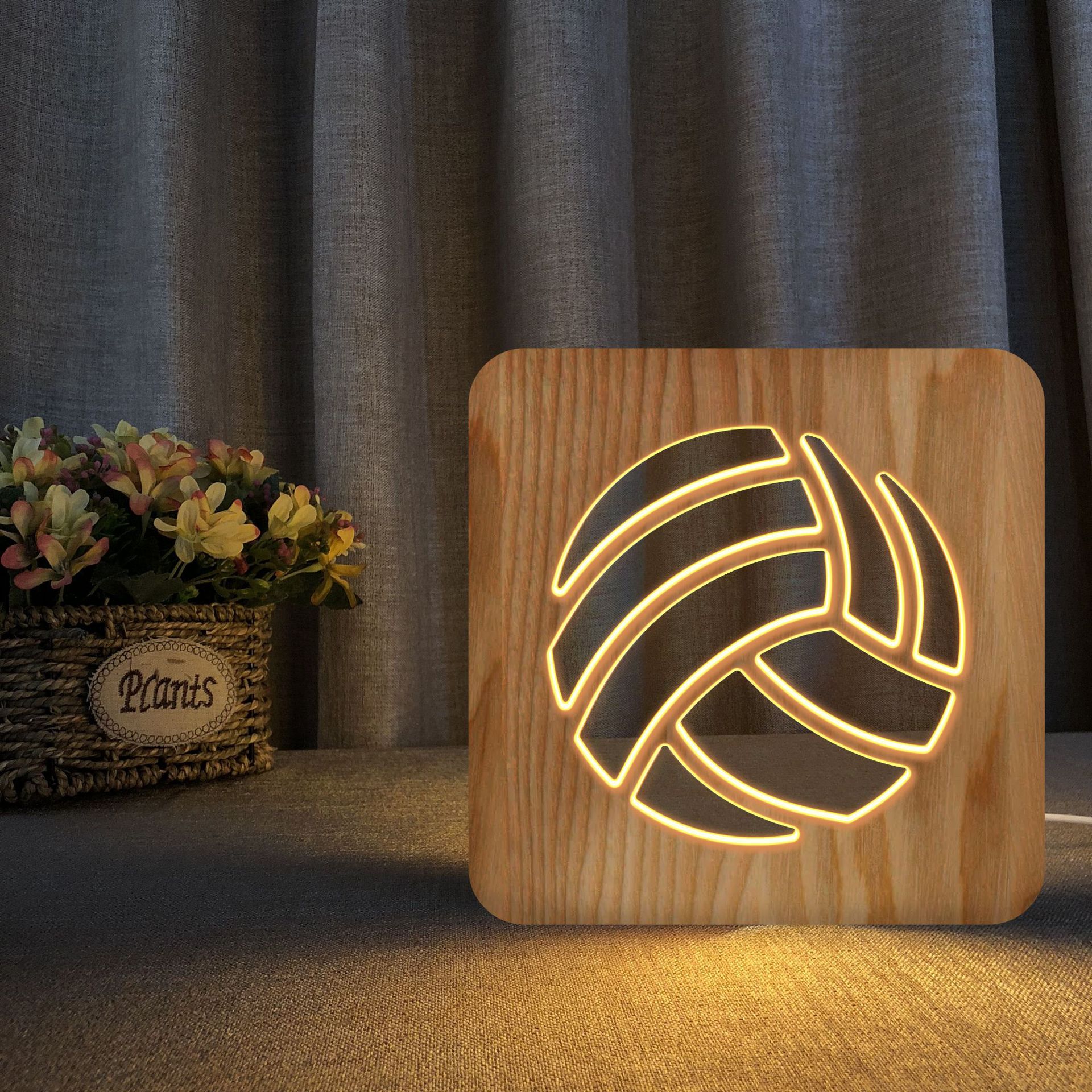 Wooden LED Night Light