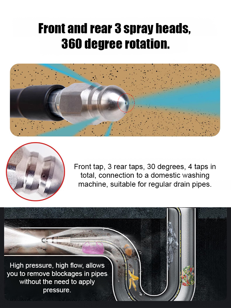 🚀【Pipe Unclogs Like a Pro | 10-Meter Auto Hose | Super Easy Fix for Blocked Drains】💦 ✅