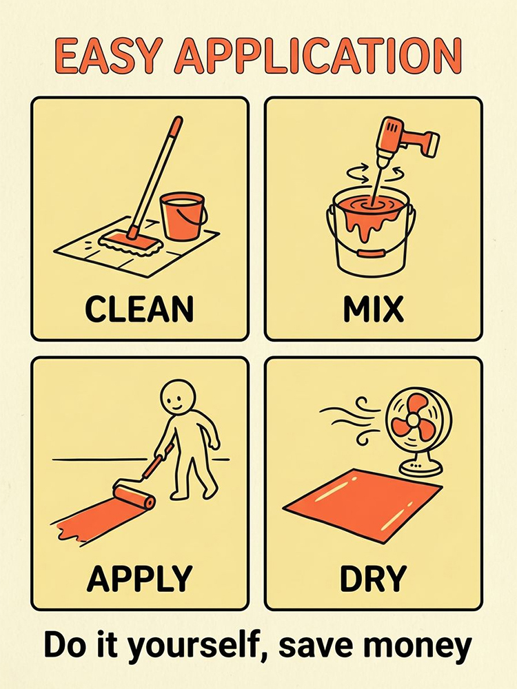 General purpose epoxy floor coating [eco-friendly and odorless]