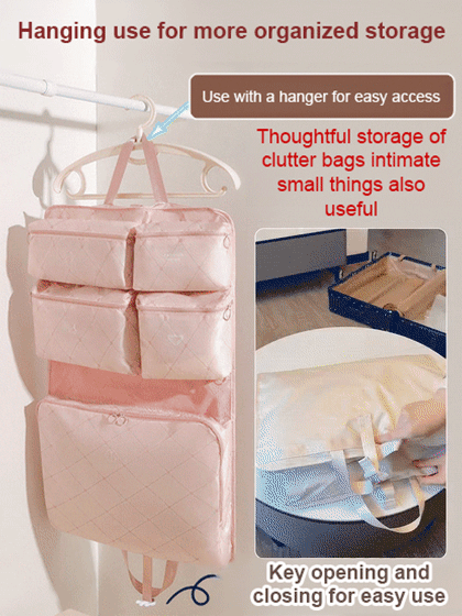 7-in-1 travel storage bag, more convenient than a suitcase. Equivalent to 7 large-capacity suitcases, foldable for storage 🎒🛒