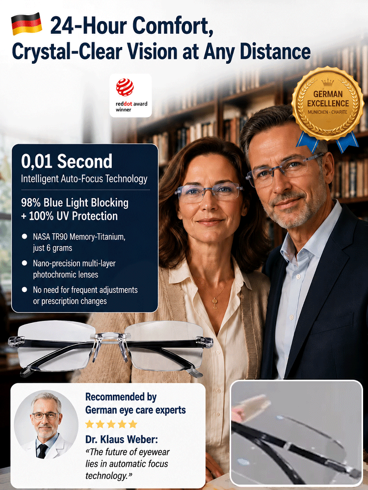 Say goodbye to looking aged! Smart High-Tech reading glasses—instantly elevate your look with a touch of sophistication.