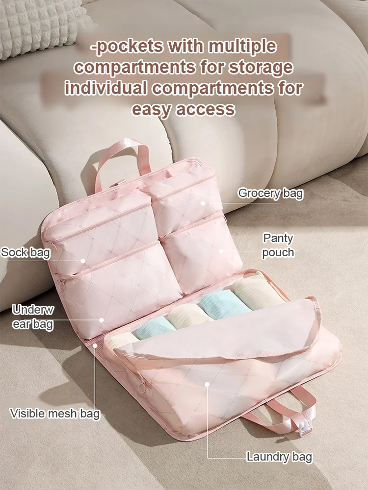 7-in-1 travel storage bag, more convenient than a suitcase. Equivalent to 7 large-capacity suitcases, foldable for storage 🎒🛒