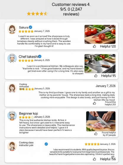 【Gifu Seki City's century-old knife workshop】Handcrafted cultural knives *2026 New Year limited-time 50% off promotion!*