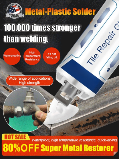 Ultra-strong metal repair adhesive – fast repair without welding