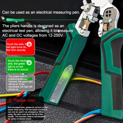 🔧🔧10-function pointed-nose electrical testing wire stripper. You can try it for free. If not satisfied, get a full refund quickly.