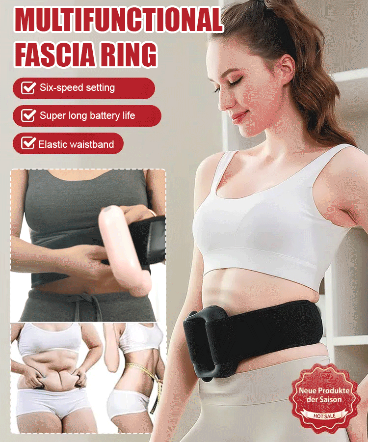 [Magic tool for slimming belly] High-frequency vibration fascia ring