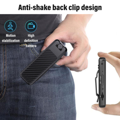 Portable audio and video recorder, 180° free rotation, infrared night vision, clearly visible in dark environments.🎥🎥
