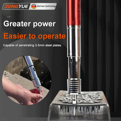 ⚙️🔩This mini silent steel nail gun can easily penetrate concrete, steel plates, and iron plates all at once, boosting production efficiency by 10 times.