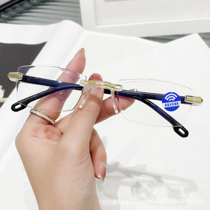 Frameless Smart HD Reading Glasses 4in1 (Zoom + Photochromic + Anti-UV & Blue Light) - Final Sale!