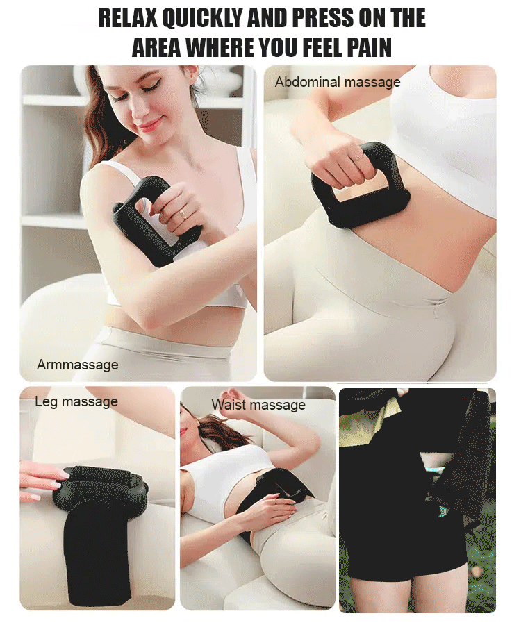 [Magic tool for slimming belly] High-frequency vibration fascia ring
