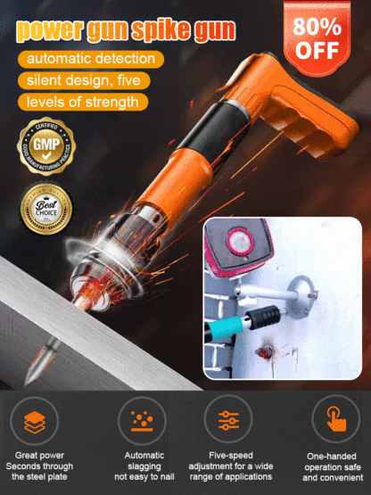 ⚙️🔩This mini silent steel nail gun can easily penetrate concrete, steel plates, and iron plates all at once, boosting production efficiency by 10 times.