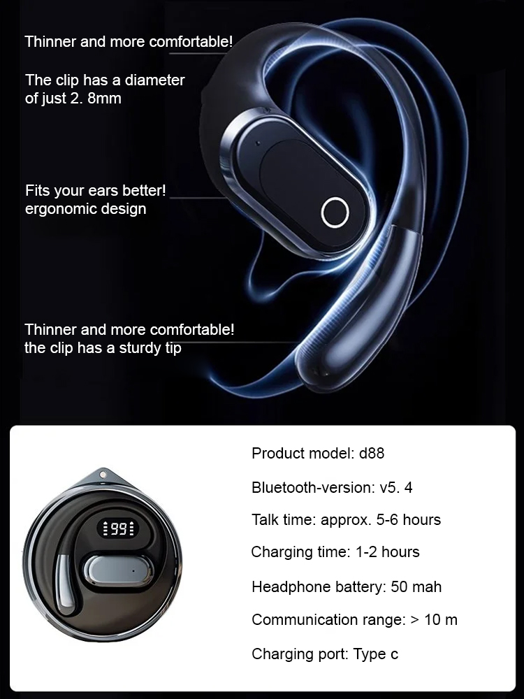 [Translate 144 languages] High-speed Bluetooth smart translation headset🎧🎧