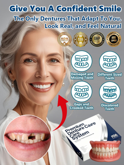 [FDA Certified] Perfectly Fitting Custom-Made Dentures
