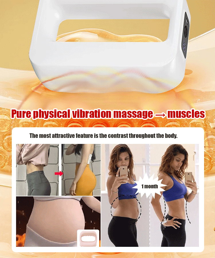 [Magic tool for slimming belly] High-frequency vibration fascia ring
