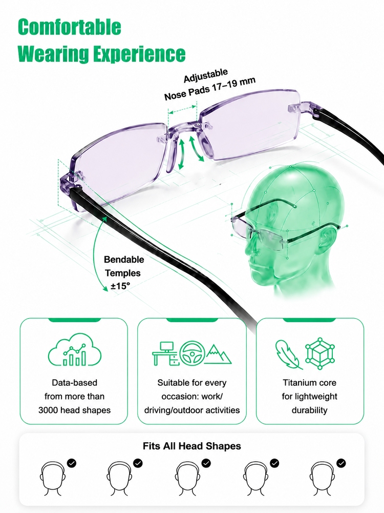 Say goodbye to looking aged! Smart High-Tech reading glasses—instantly elevate your look with a touch of sophistication.