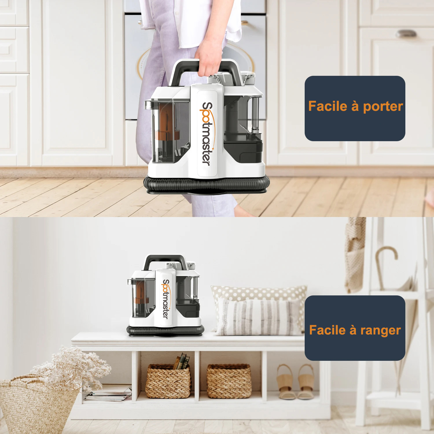 Spotmaster Aspirateur-laveur portable / Nettoyeur de tapis 