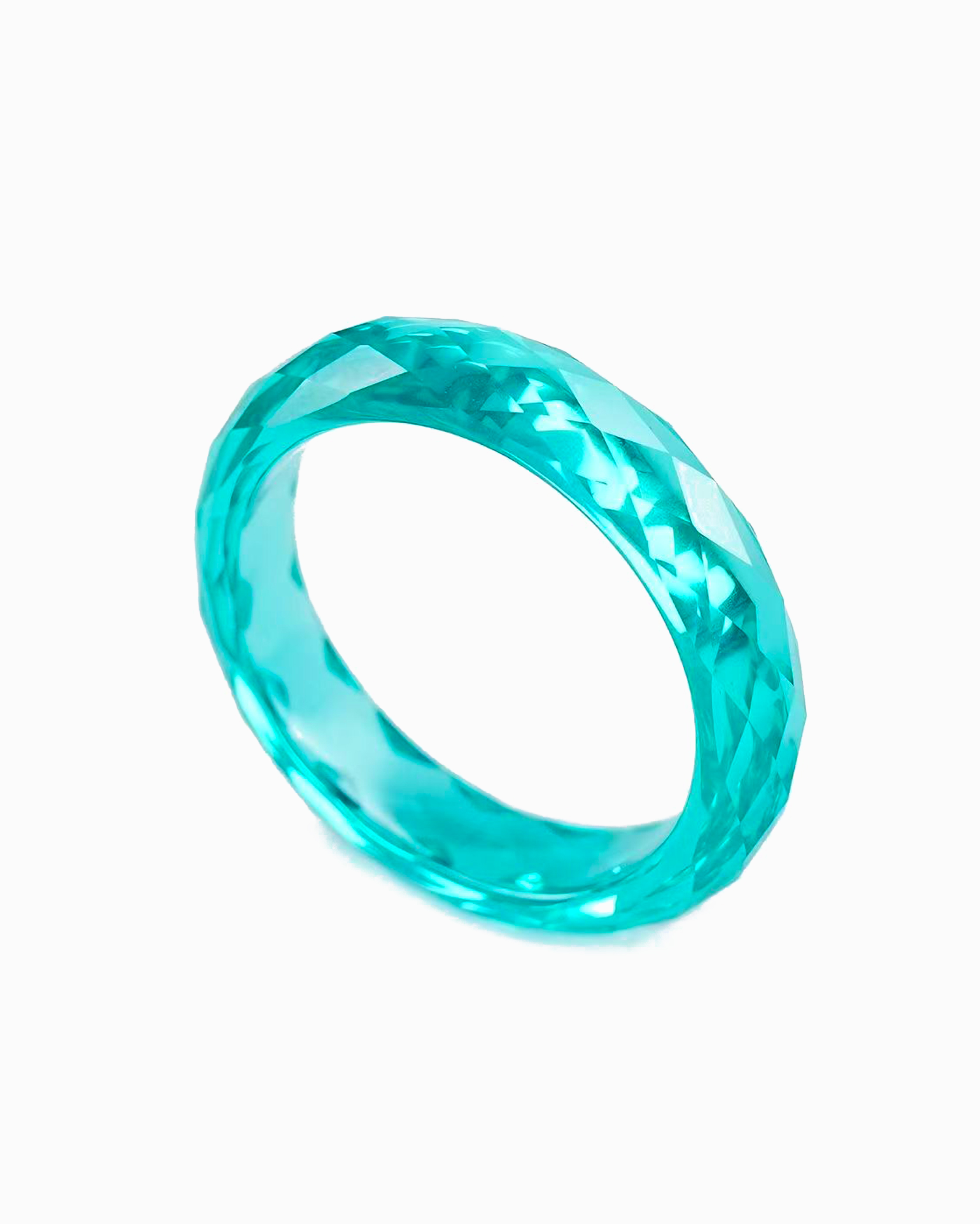 360-Degree Faceted Paraíba Ring