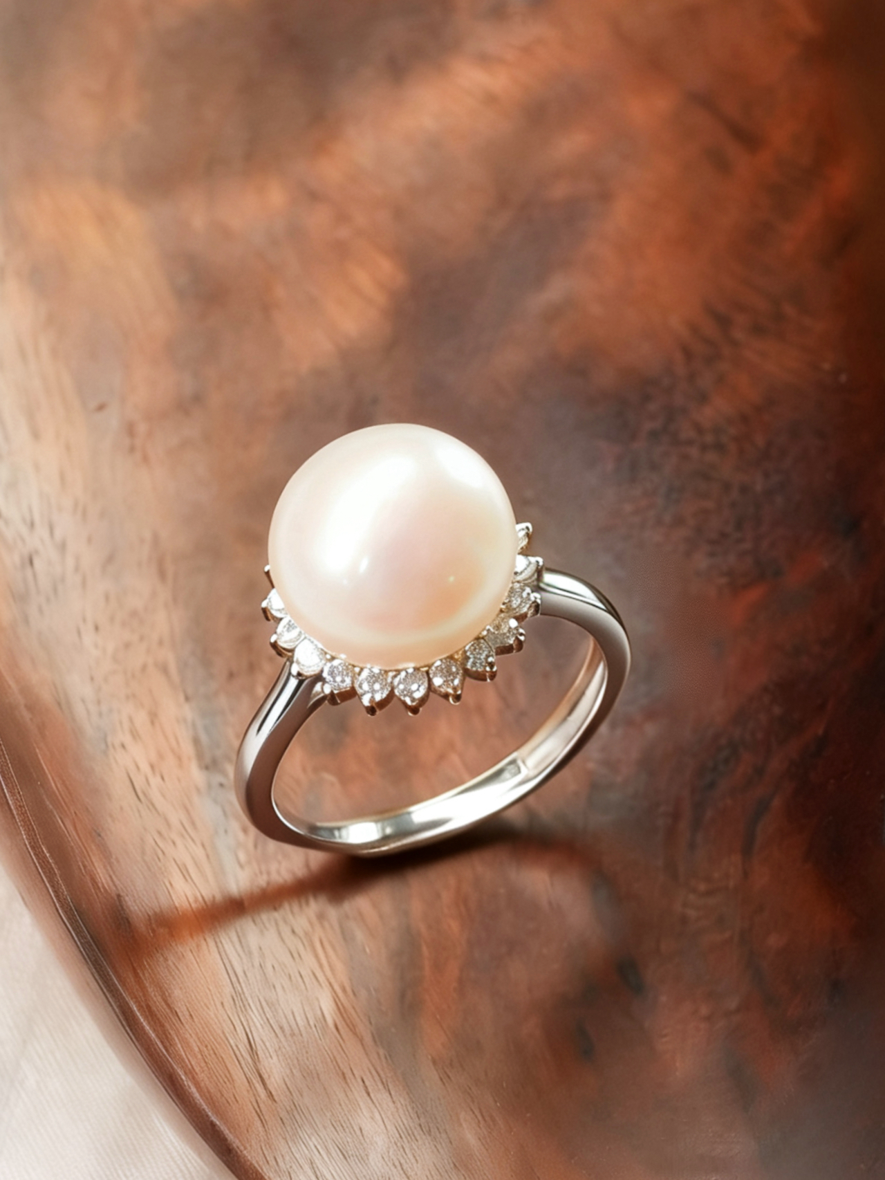 Freshwater Pearl Ring - Silver Plated