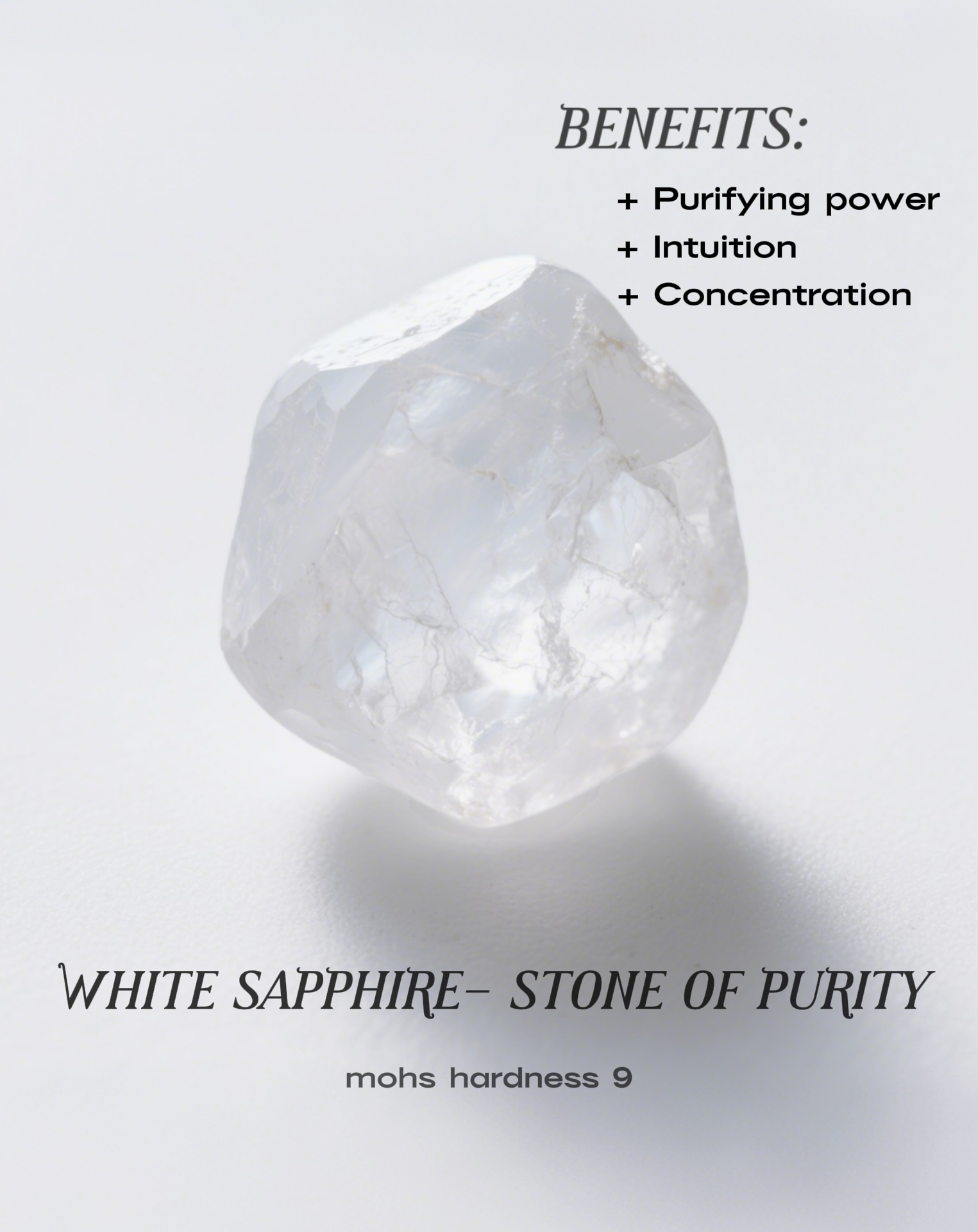 Lunar Dew - White Sapphire