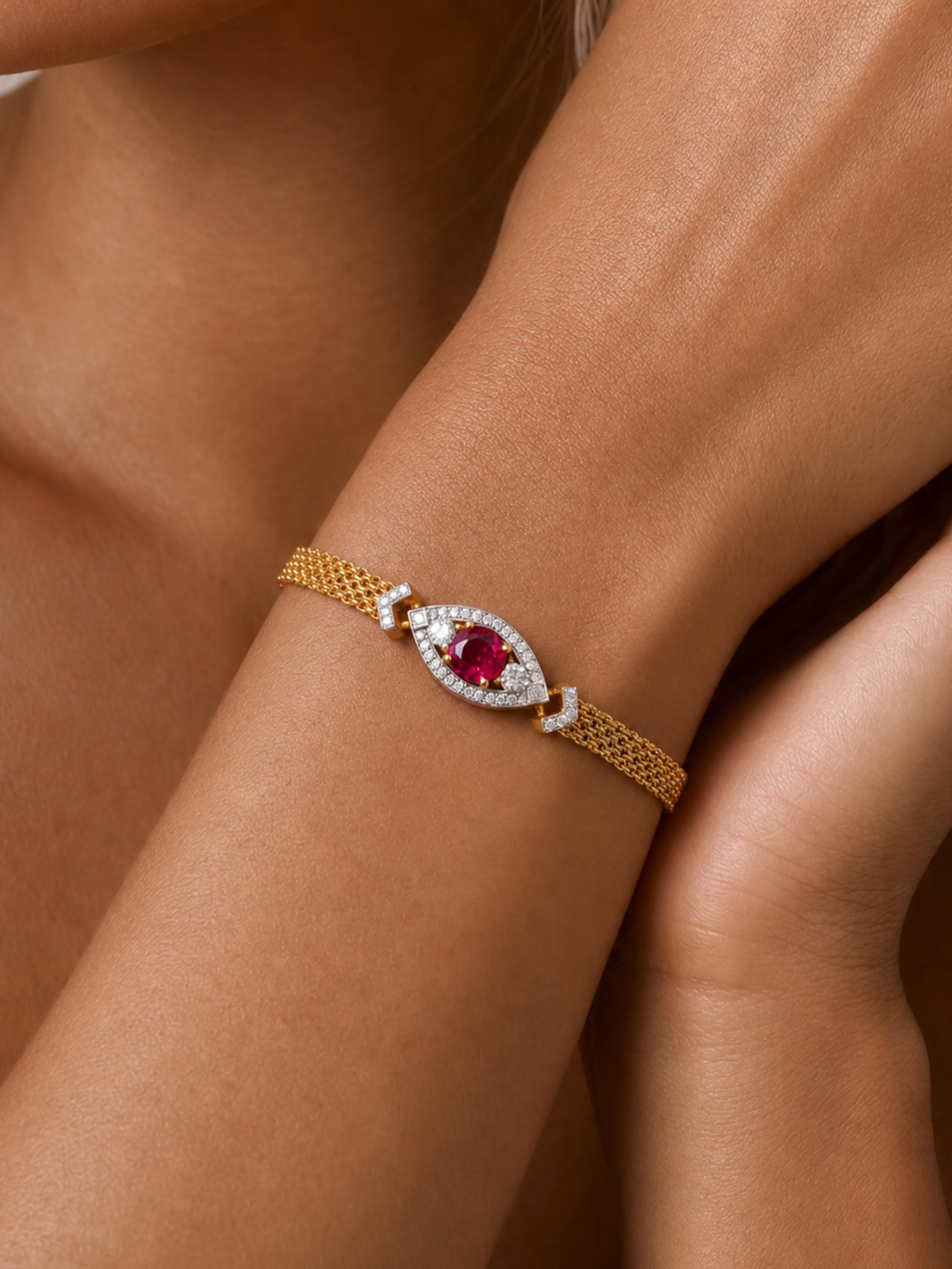 Ruby Bracelet - Blazing Heart's Eye
