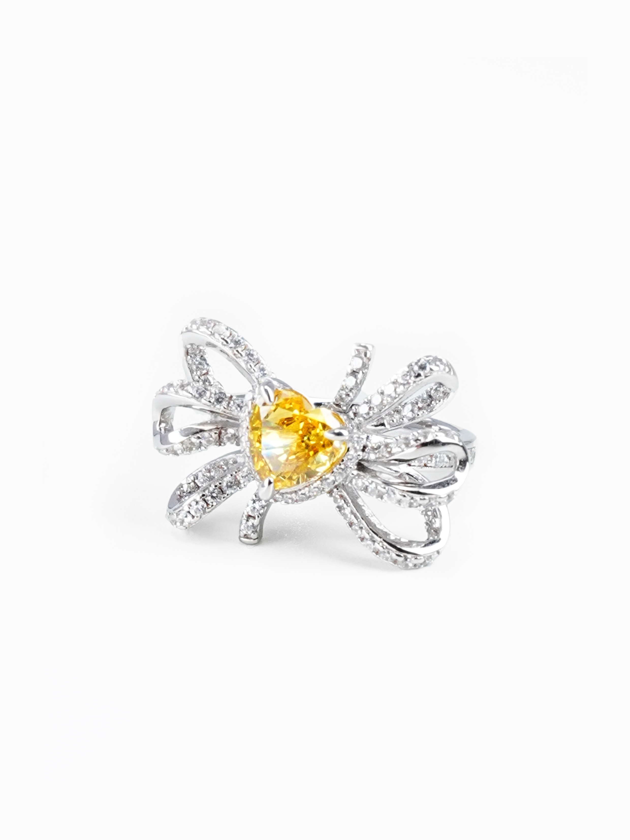 Golden Bloom - Cubic Zirconia