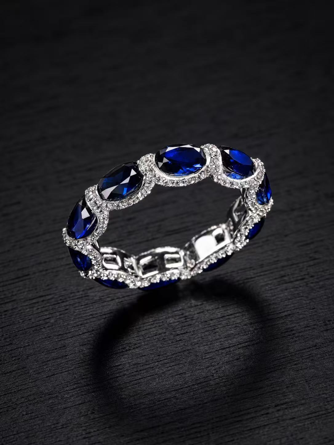 Sapphire-Oval Brilliant Cut Ring-Supernova Waltz
