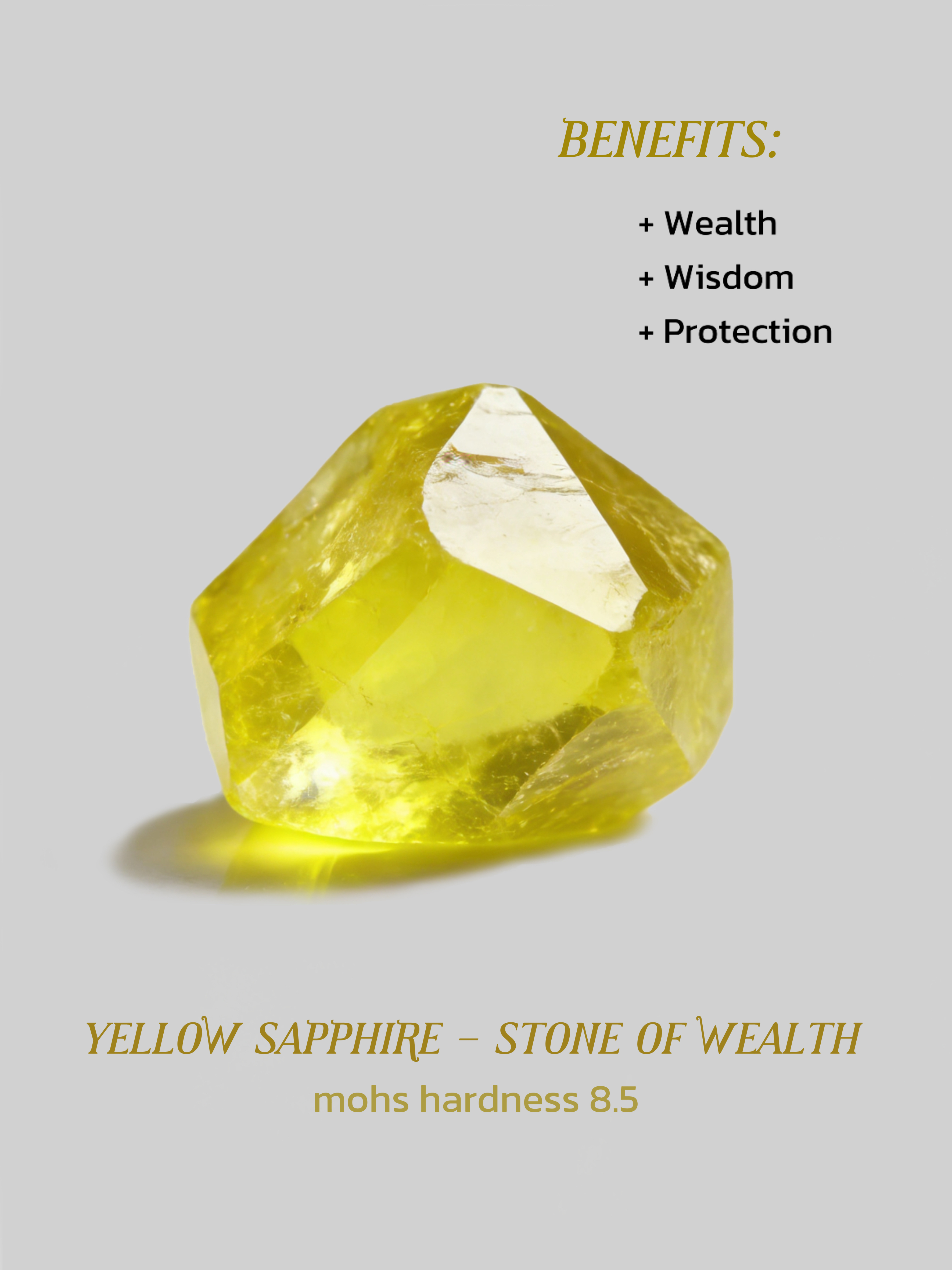 360-Degree Faceted Yellow Sapphire Ring