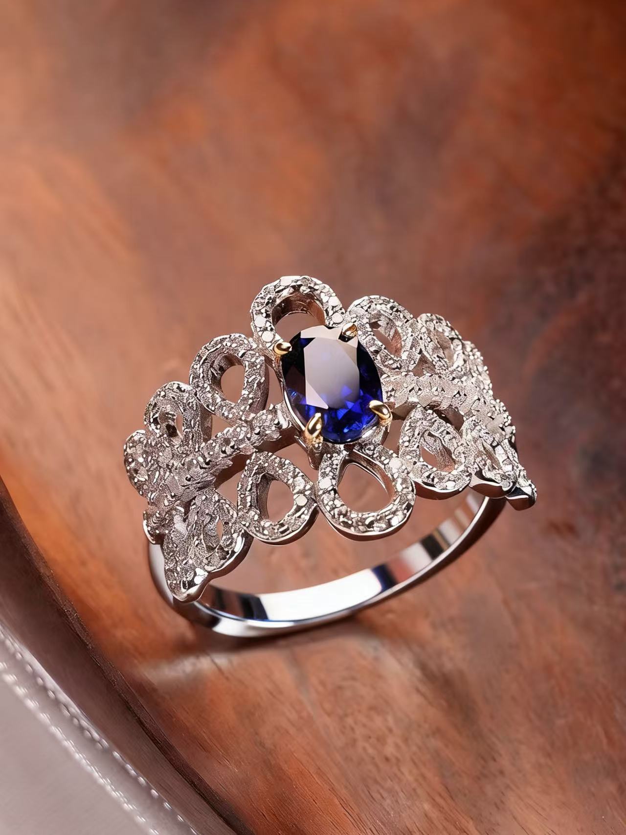 Oval Brilliant Cut Sapphire Ring - Stellaris