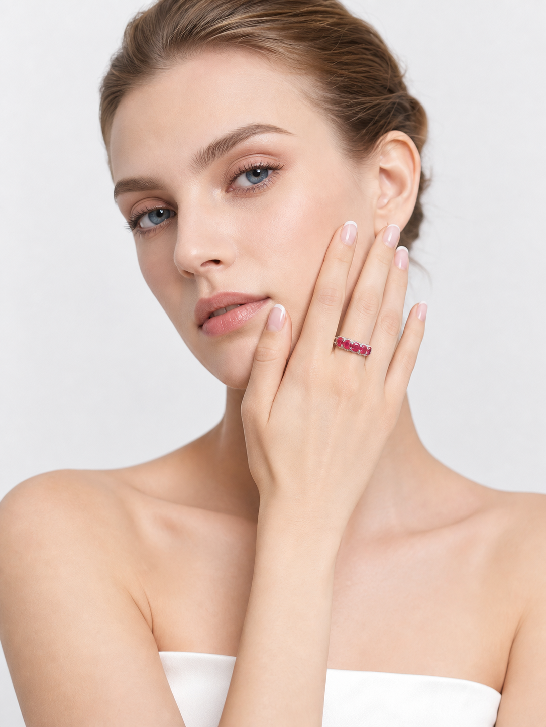 Oval Brilliant Cut Ruby Ring - The Secrets of Pandora
