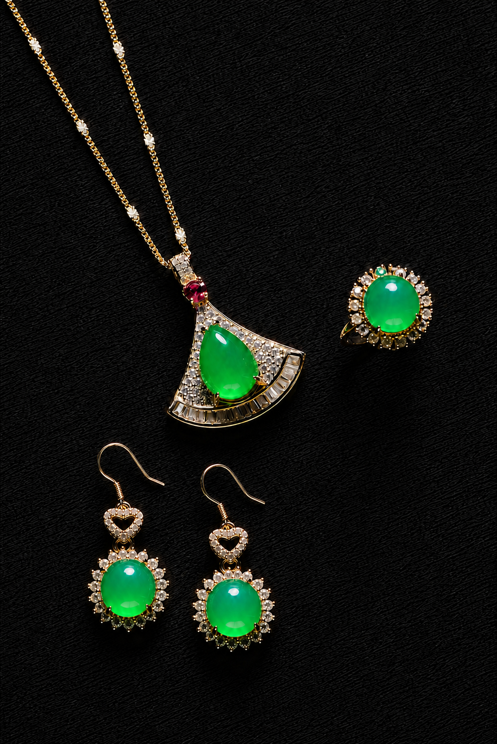 Agate Necklace-Emerald Breeze Series