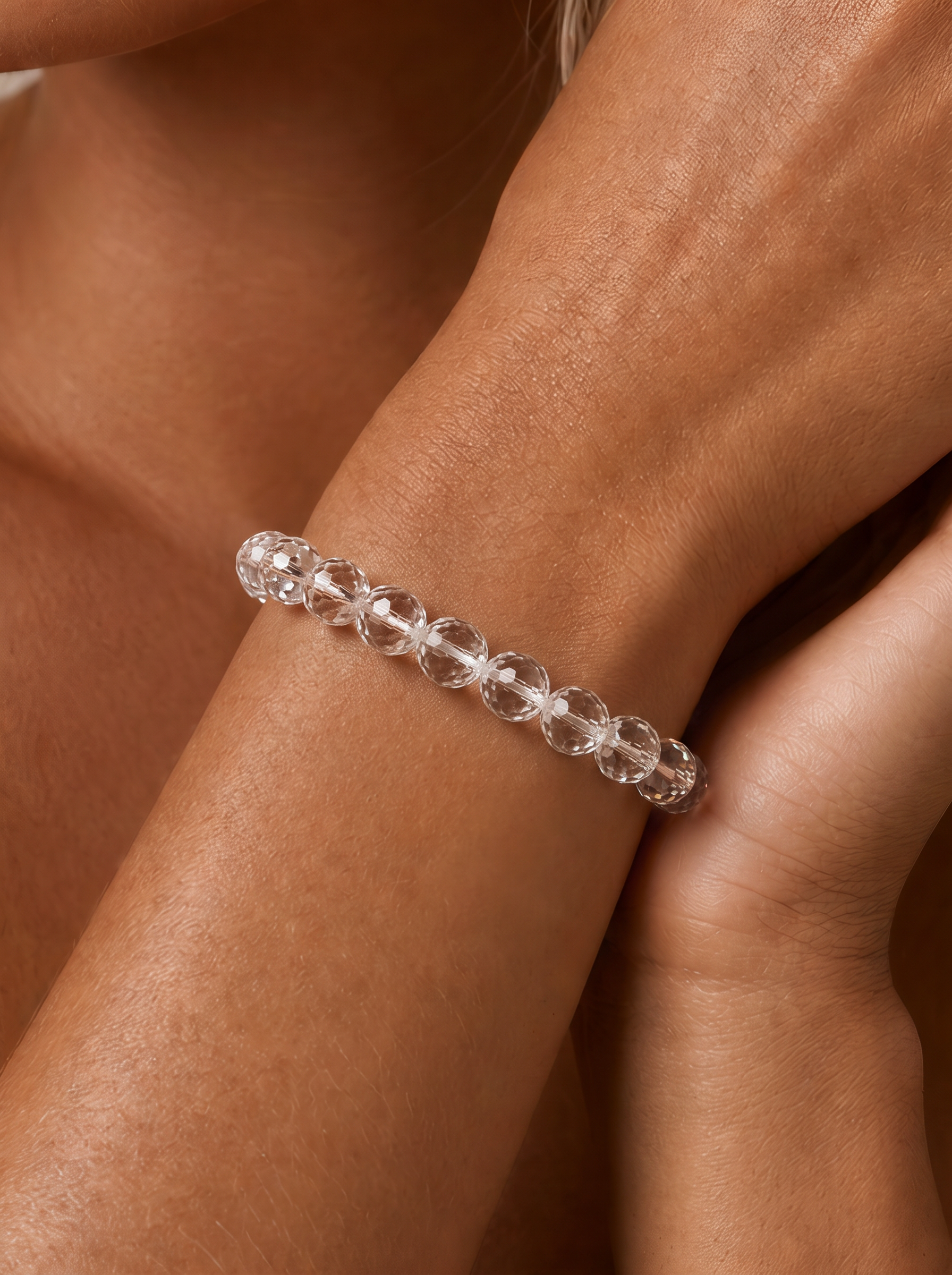 Fancy Brilliant Cut White Sapphire Bracelet - Starlight