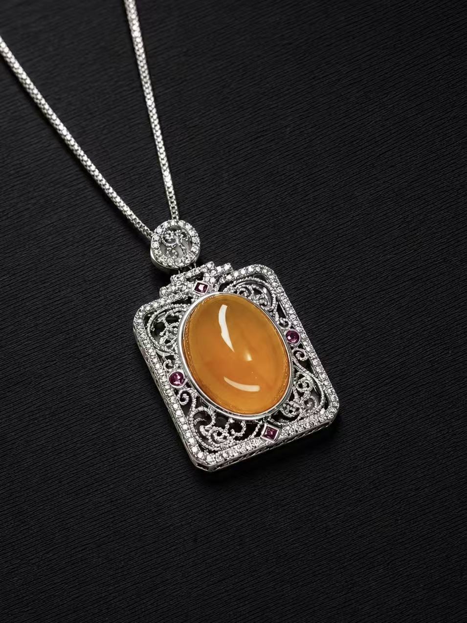 Agate Necklace-Solar Jewel