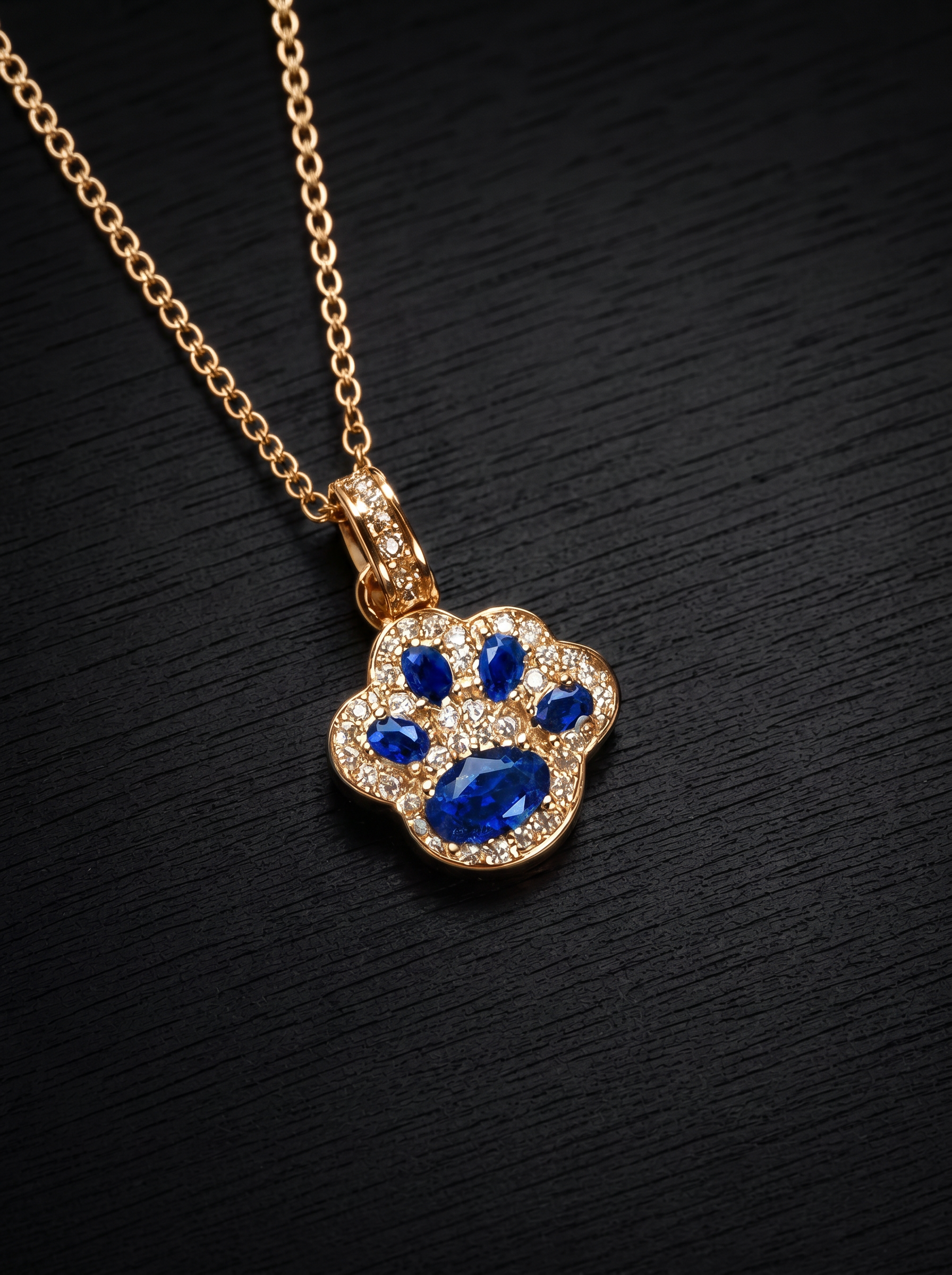 Ruby-Oval Brilliant Cut Necklace - Paws of Fortune