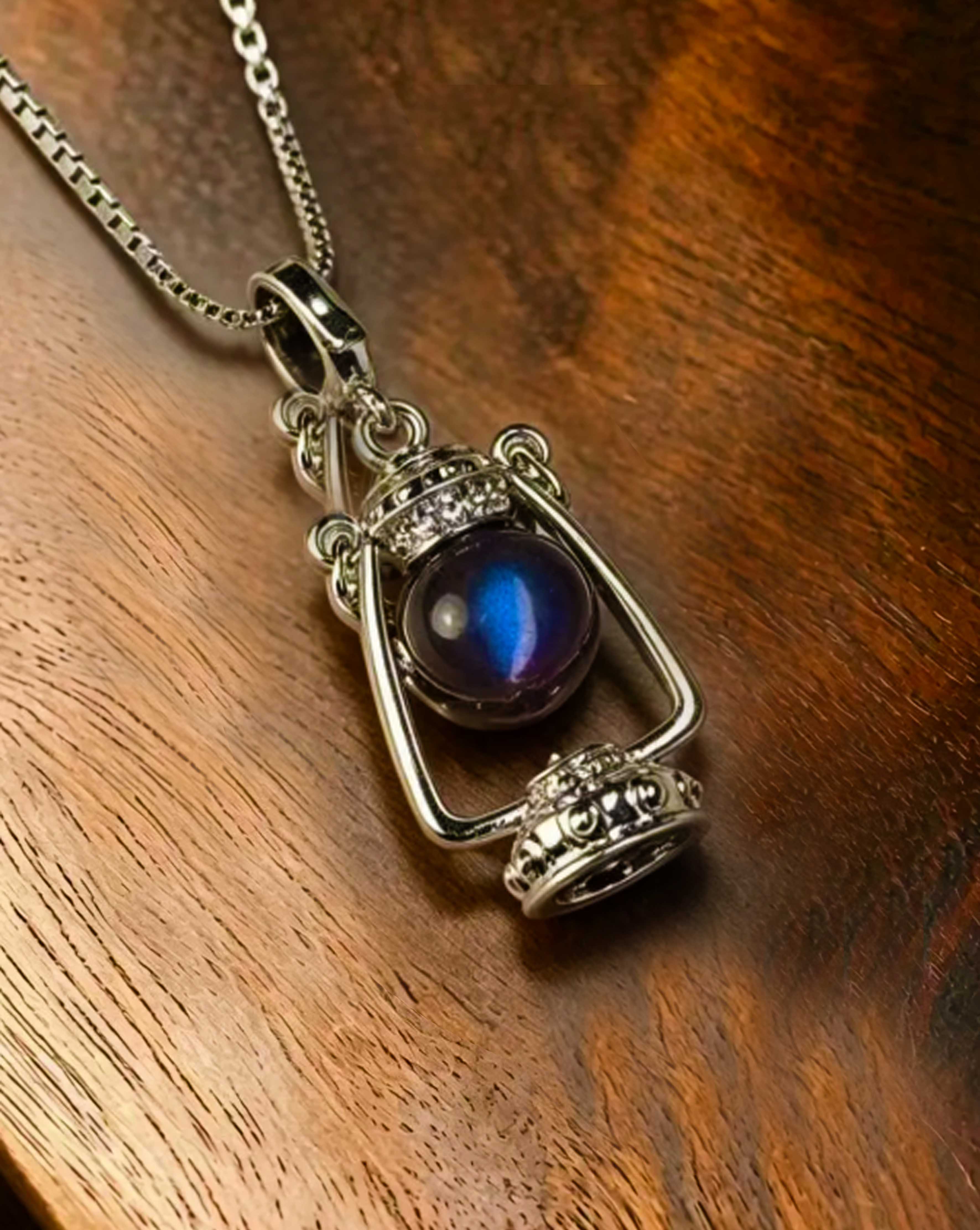 Enchanted Lantern - Blue Grey Moonstone