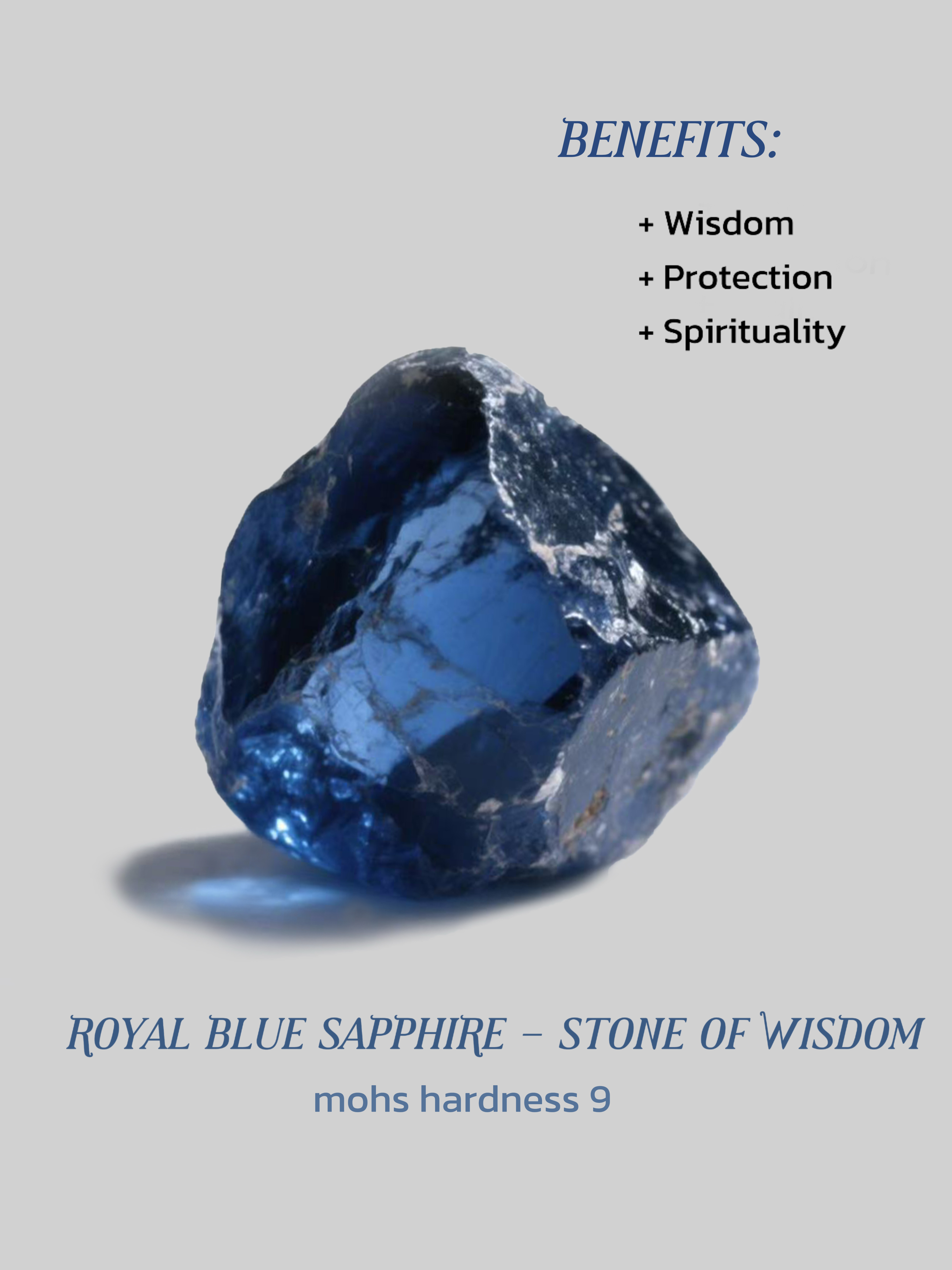 Stackable Cushion-Cut Sapphire Ring