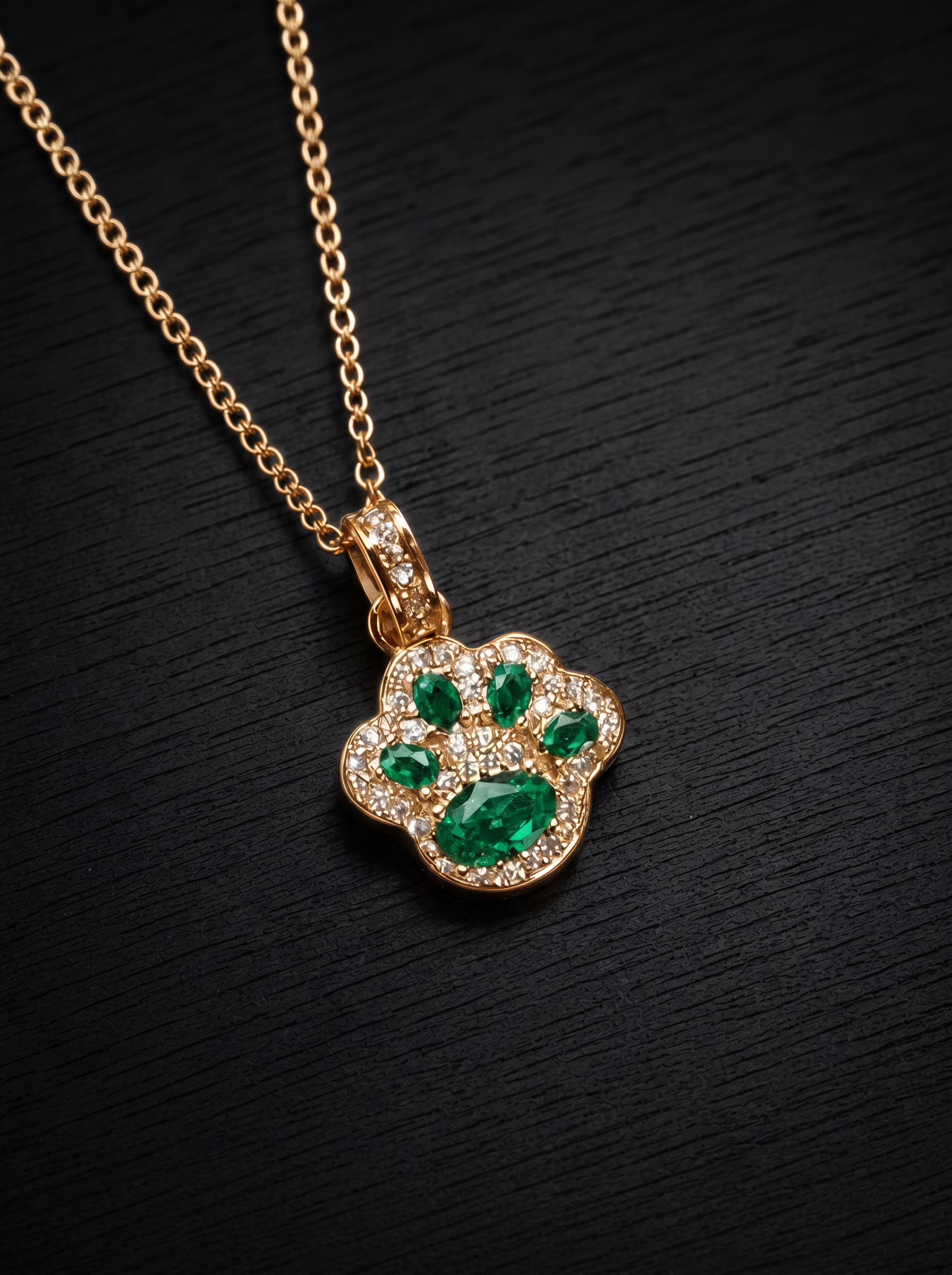 Ruby-Oval Brilliant Cut Necklace - Paws of Fortune