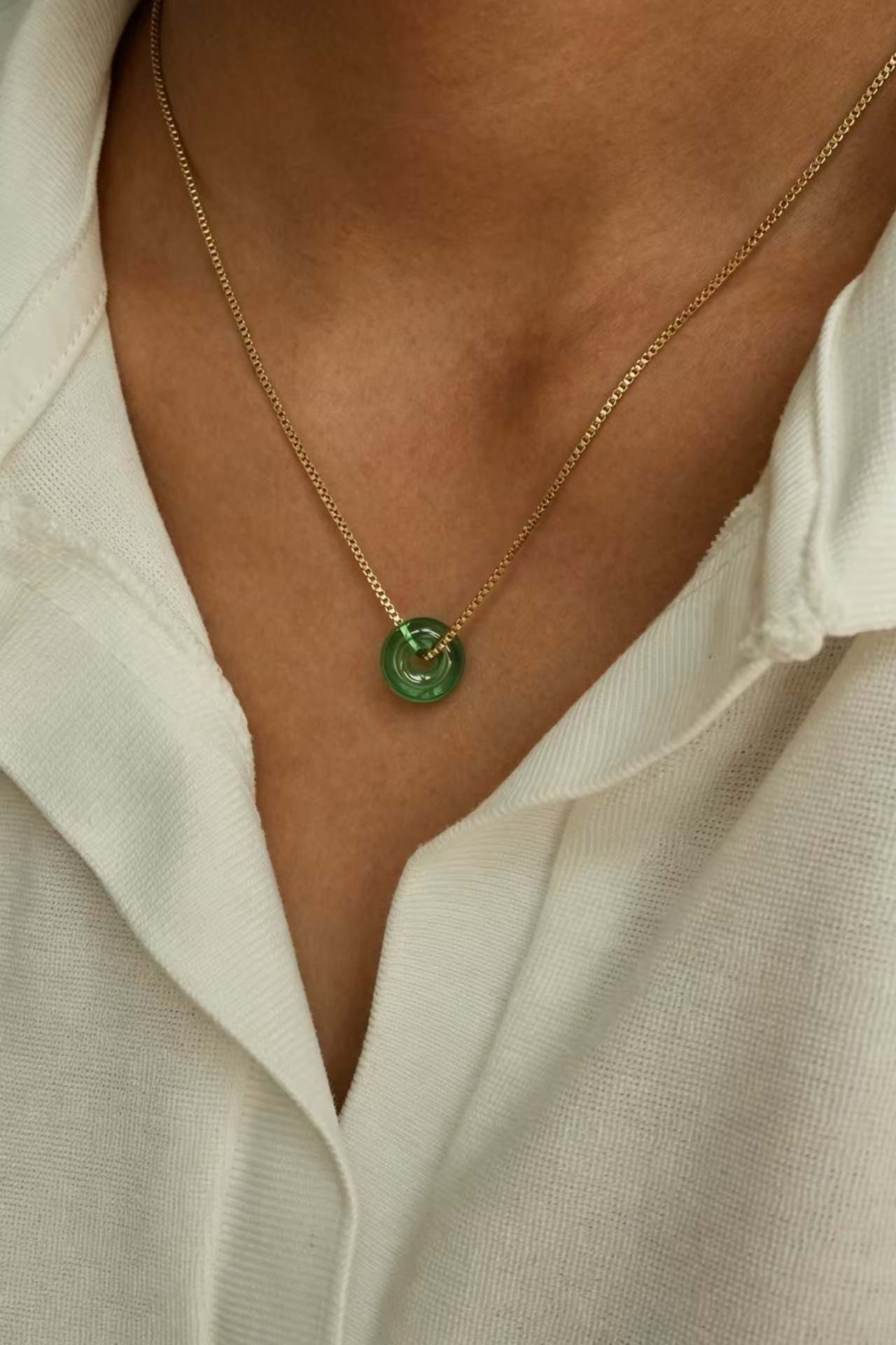 Circle of Wholeness - Green Sapphire