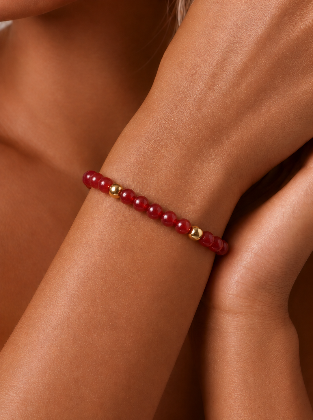 Ruby Bracelet - Crimson Starlight