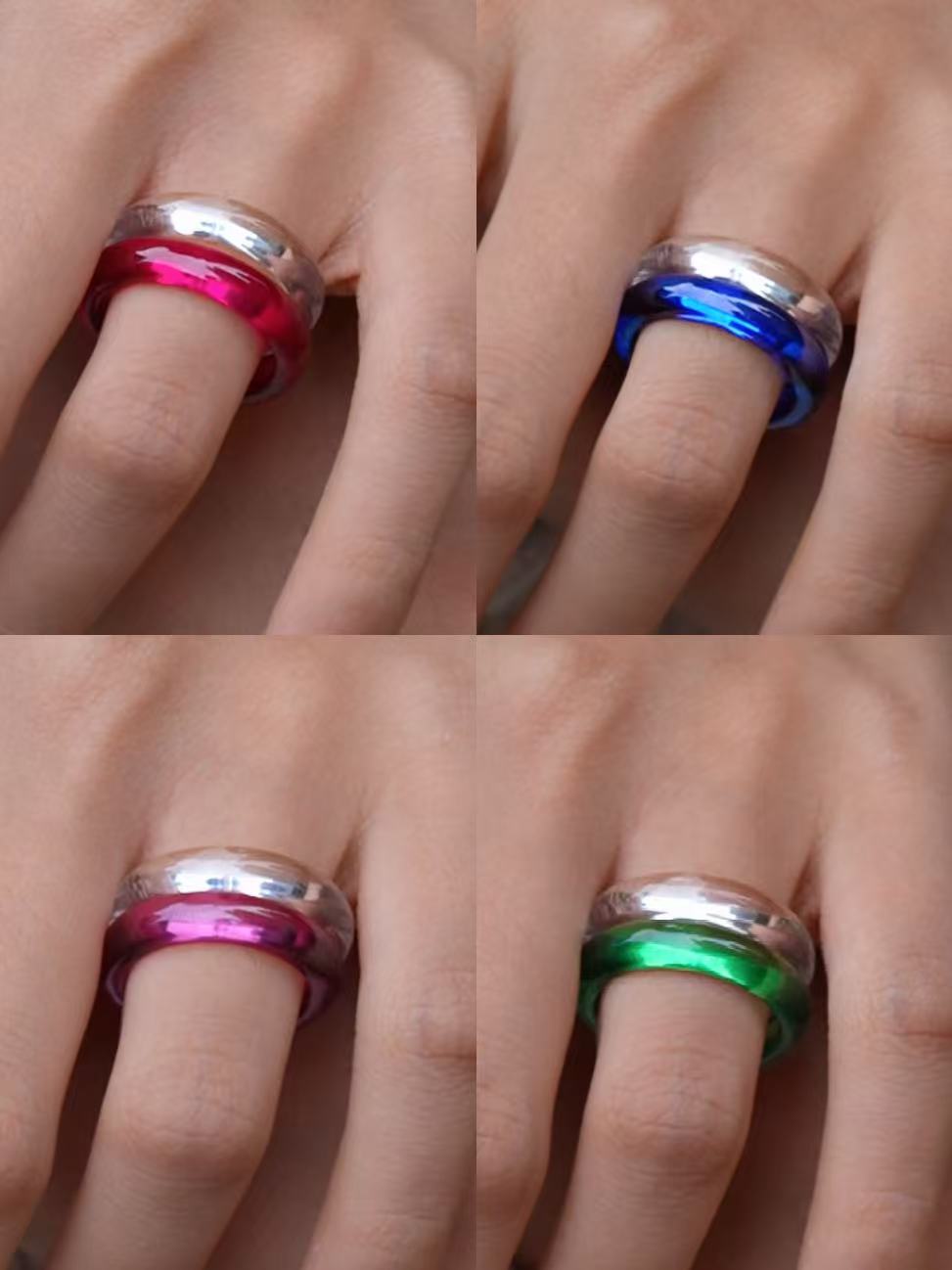 White Sapphire-360-Degree Cabochon Ring