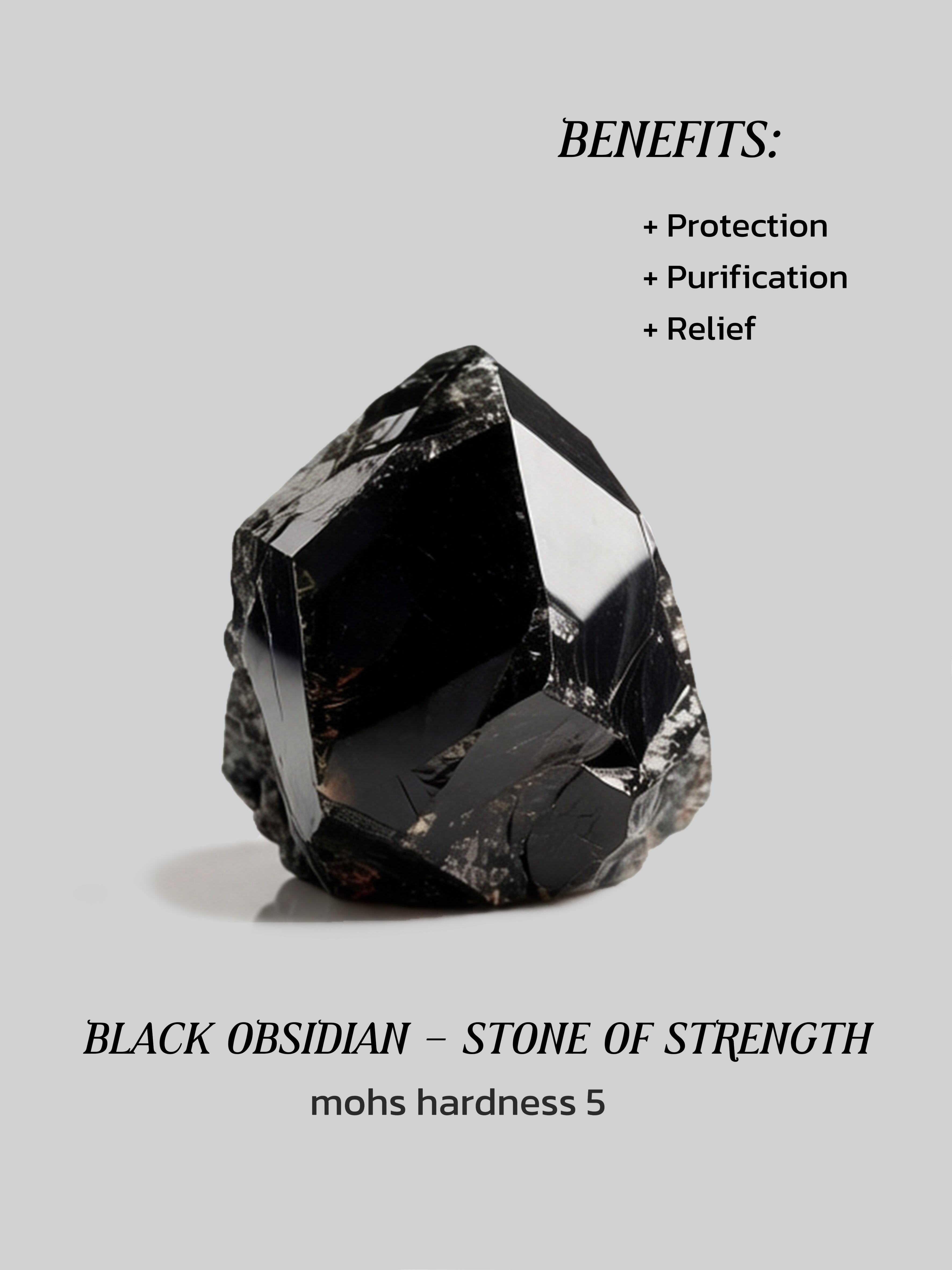360-Degree Faceted Obsidian Ring