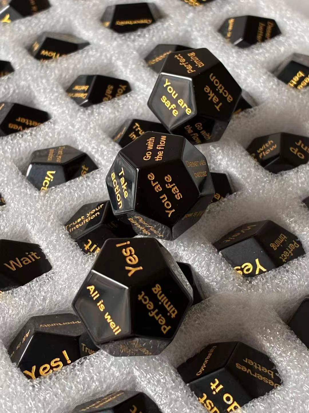 Dodecahedron Fancy Cut Natural Crystal - Answer Dice